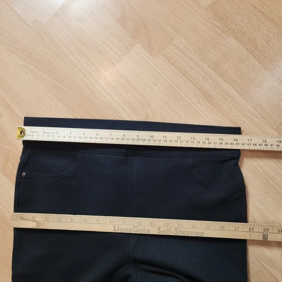 SPANX The Perfect Black Ponte Ankle Pant Pull-On Slimming Size XL 20202R